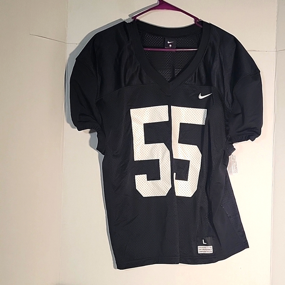 Nike Vapor Varsity Football Practice Jersey Shirt Men's L Navy Blue MSRP 80